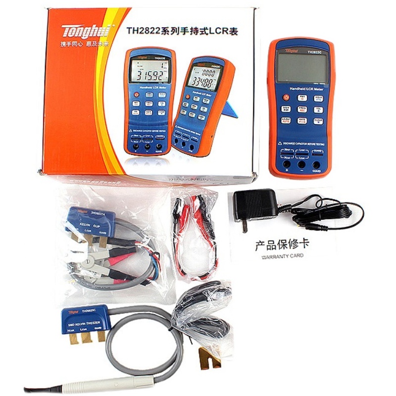 同惠TH2822A C D E TH2822M手持LCR 數(shù)字電橋 電阻電容電感測試儀